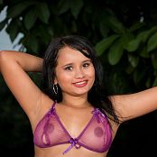  Taliana Bermudez Sheer Purple Bikini ชุดรูปภาพ TCG 003